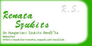 renata szukits business card